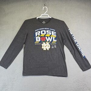 Notre Dame Fighting Irish Shirt Adult Medium 2021 Rose Bowl Long Sleeve Fanatics